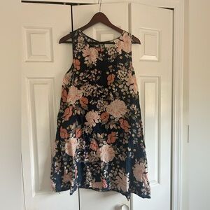 Cynthia Rowley Linen Floral Flowy A-Line
Shift Dress